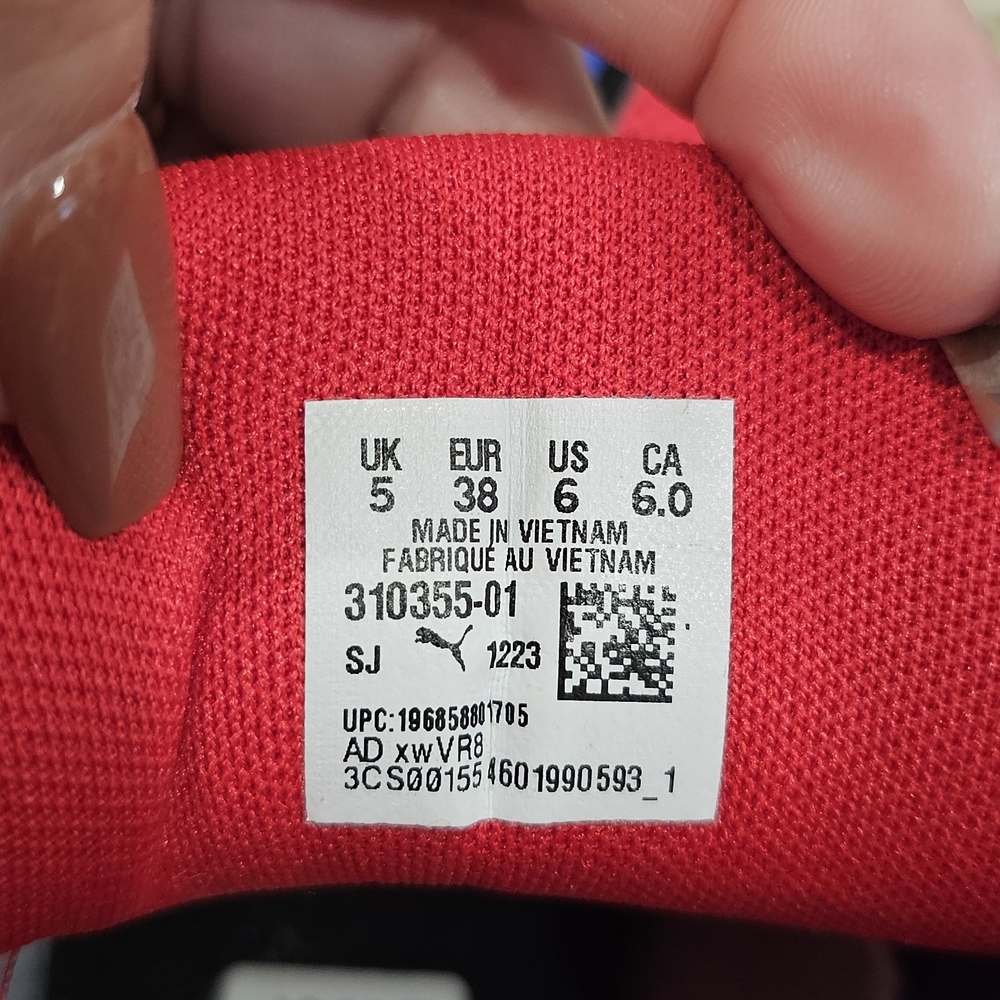 Puma Vibrant Red Athletic Shoes